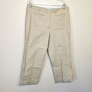Tommy Hilfiger Golf Khaki Cropped Pants Size 14 EUC